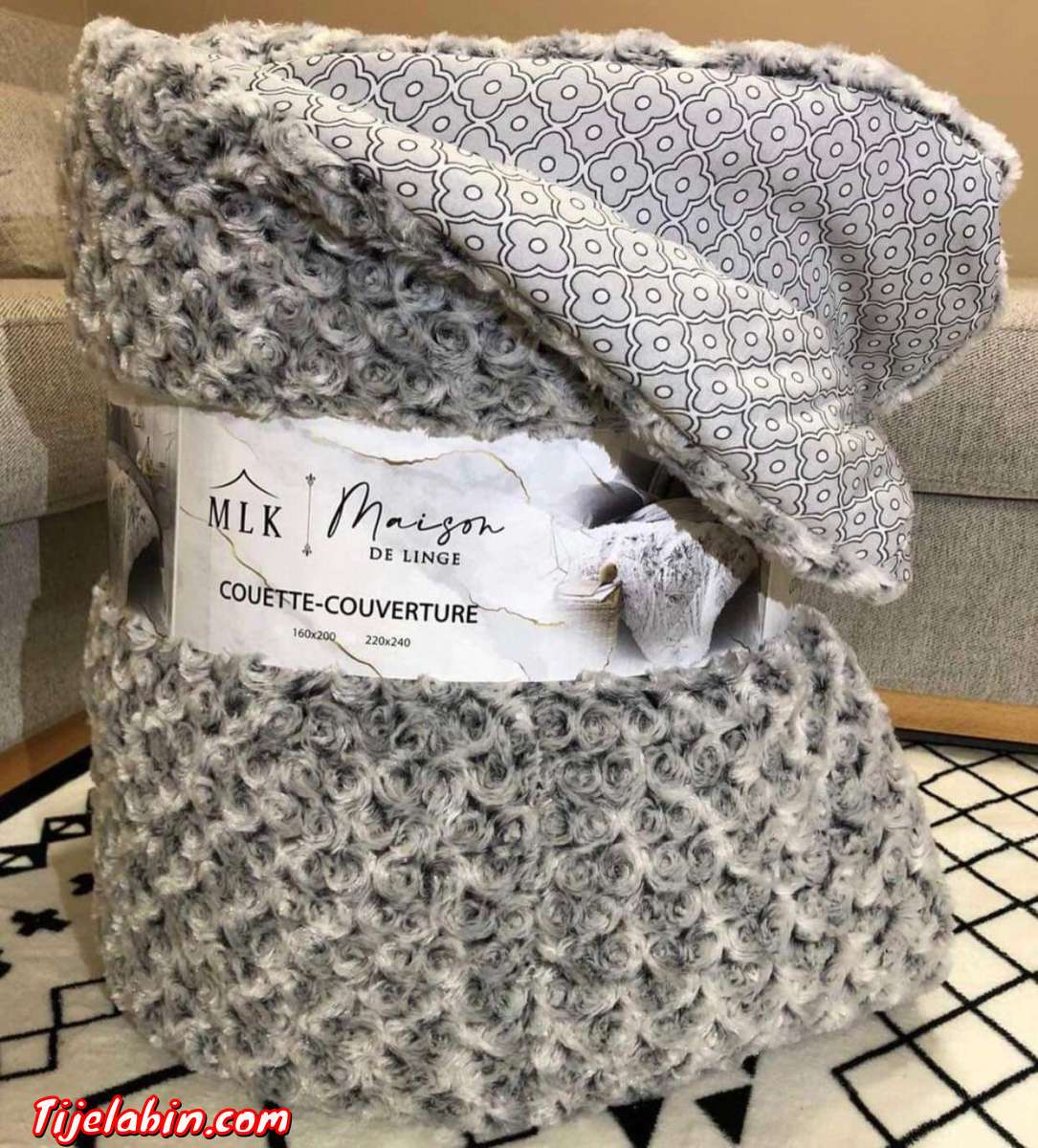 Couette mouton frisée 2 places