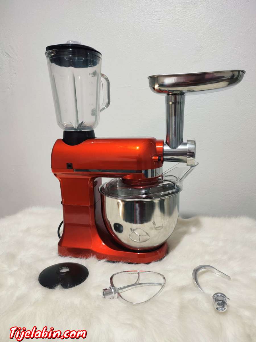 Pétrin 3en1 1000 Watts 5 Litres Couleur rouge Robuste