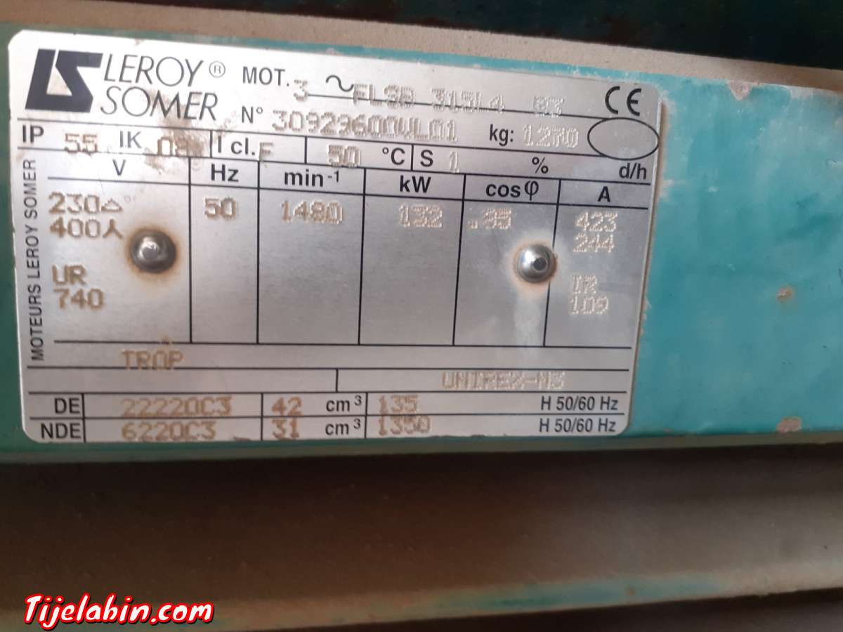 moteur concasseur et broyeur lorysommer 132kw