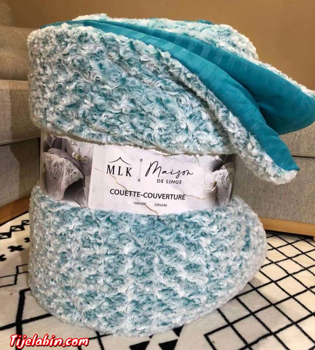 Couette mouton frisée 2 places