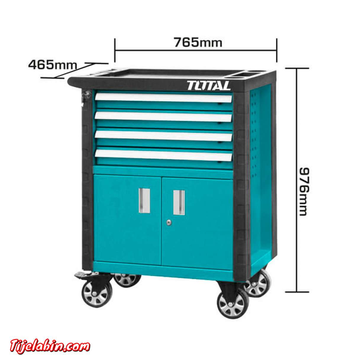 الحكم الكلي مع العجلات: 765x465x976مم.مساحة اللوحة: 560x420x