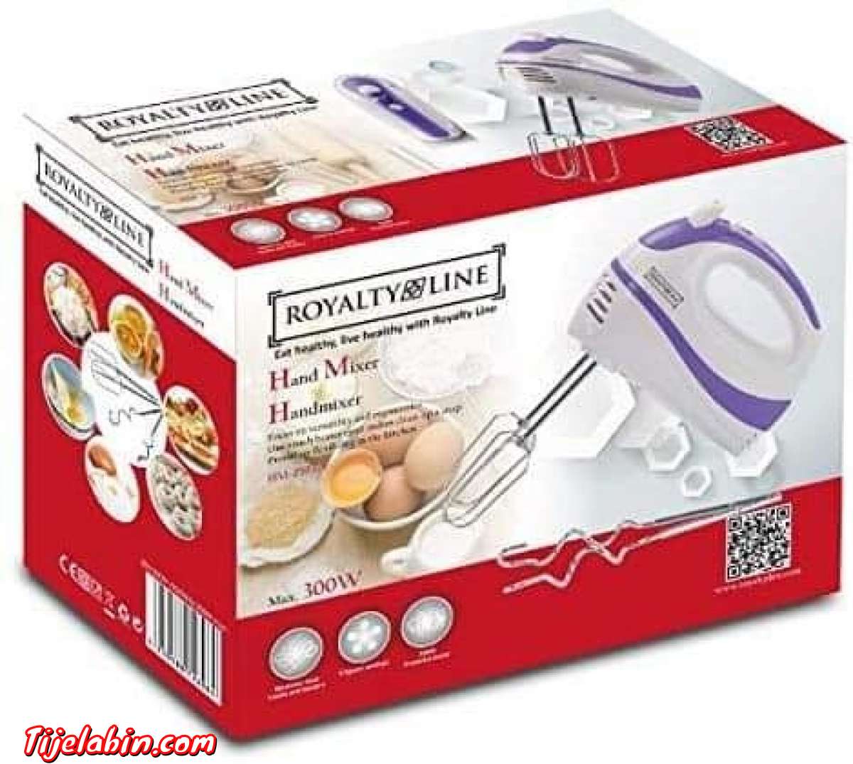 Royalty Line Batteur Mixeur à Main 300W 