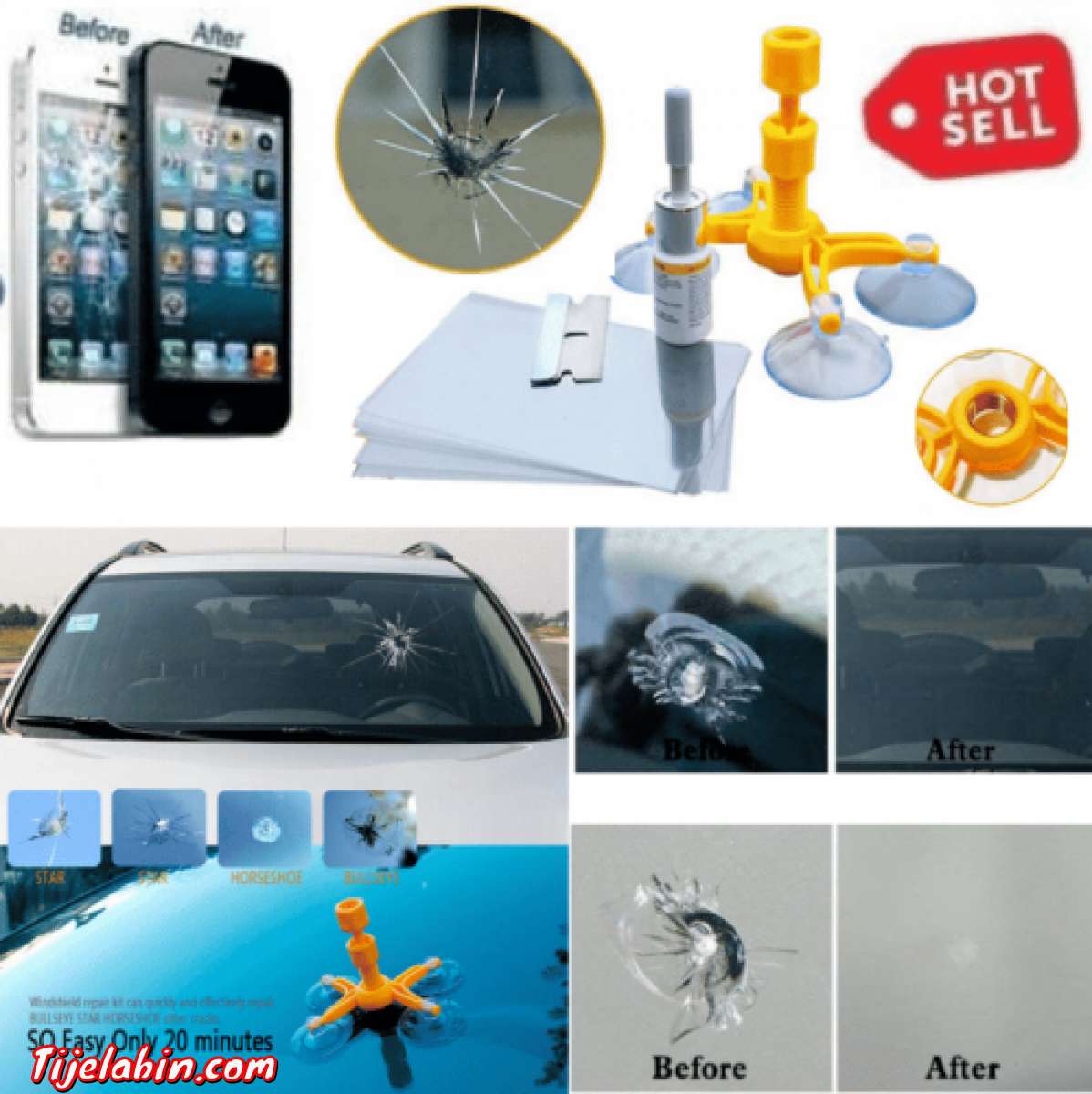 الآداة السحرية لإصلاح خدوش وتشققات الزجاج الصغيرة ومنعها من