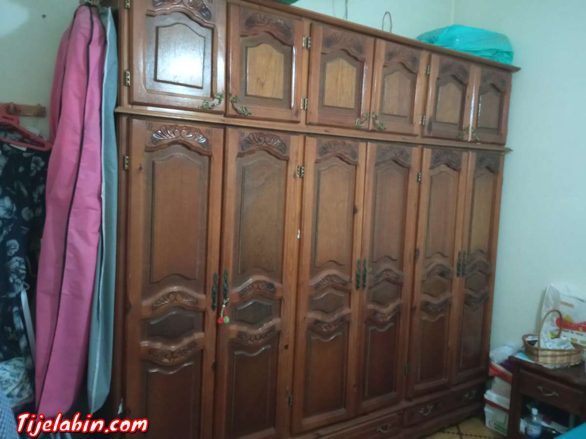 armoire bois six portes