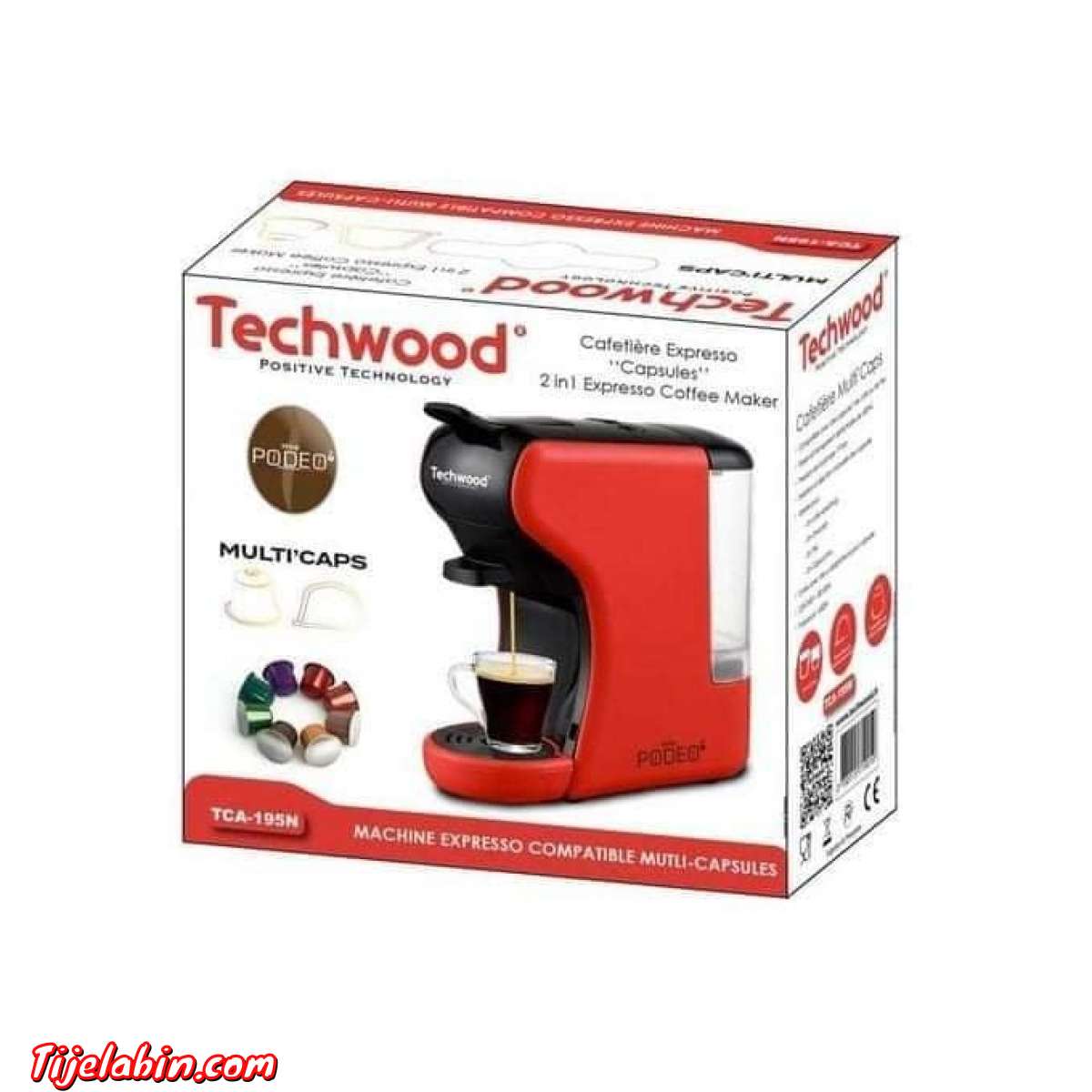 آلة تحضير القهوة المتعددة الكبسولات 2 في1، قهوة ، شاي ، كا