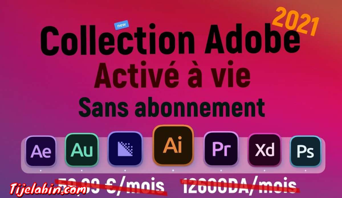 Adobe Creative Cloud 2021 (macOS) (Version multilingue préactivée à vie)