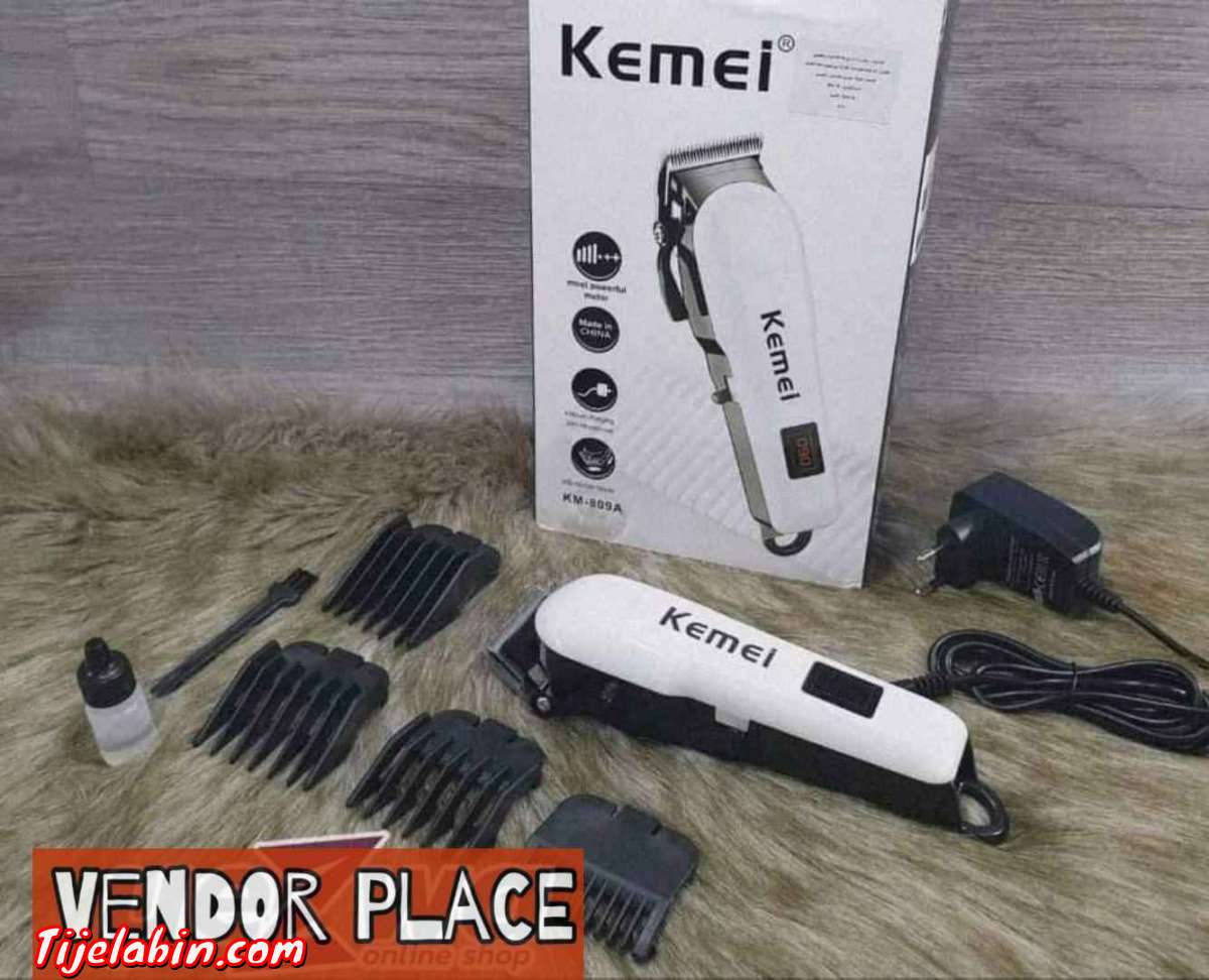 Tondeuse kemei blanc rechargeable Professionelle 809Aثاني أ