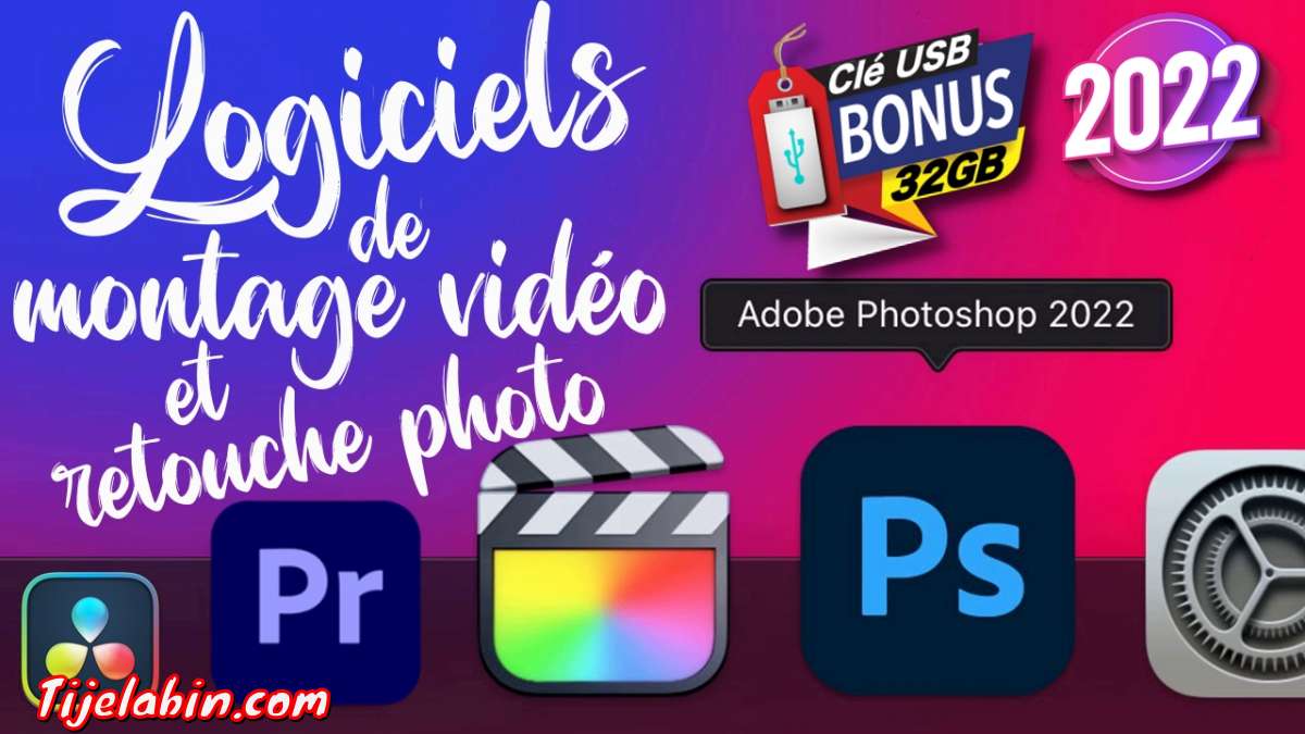 Logiciels de montage vidéo et retouche photo pour MacBook
