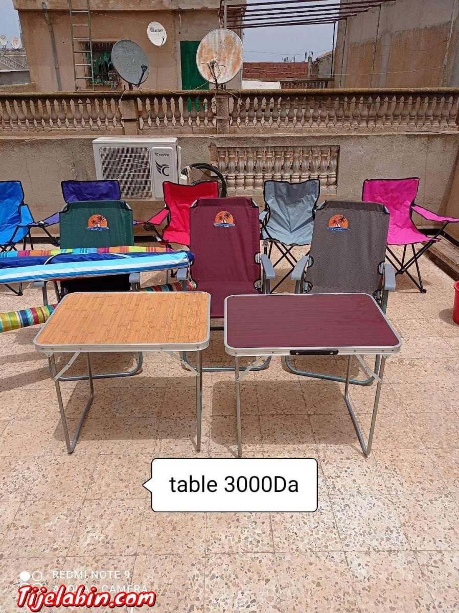 chaise pliante sacs isotherme table