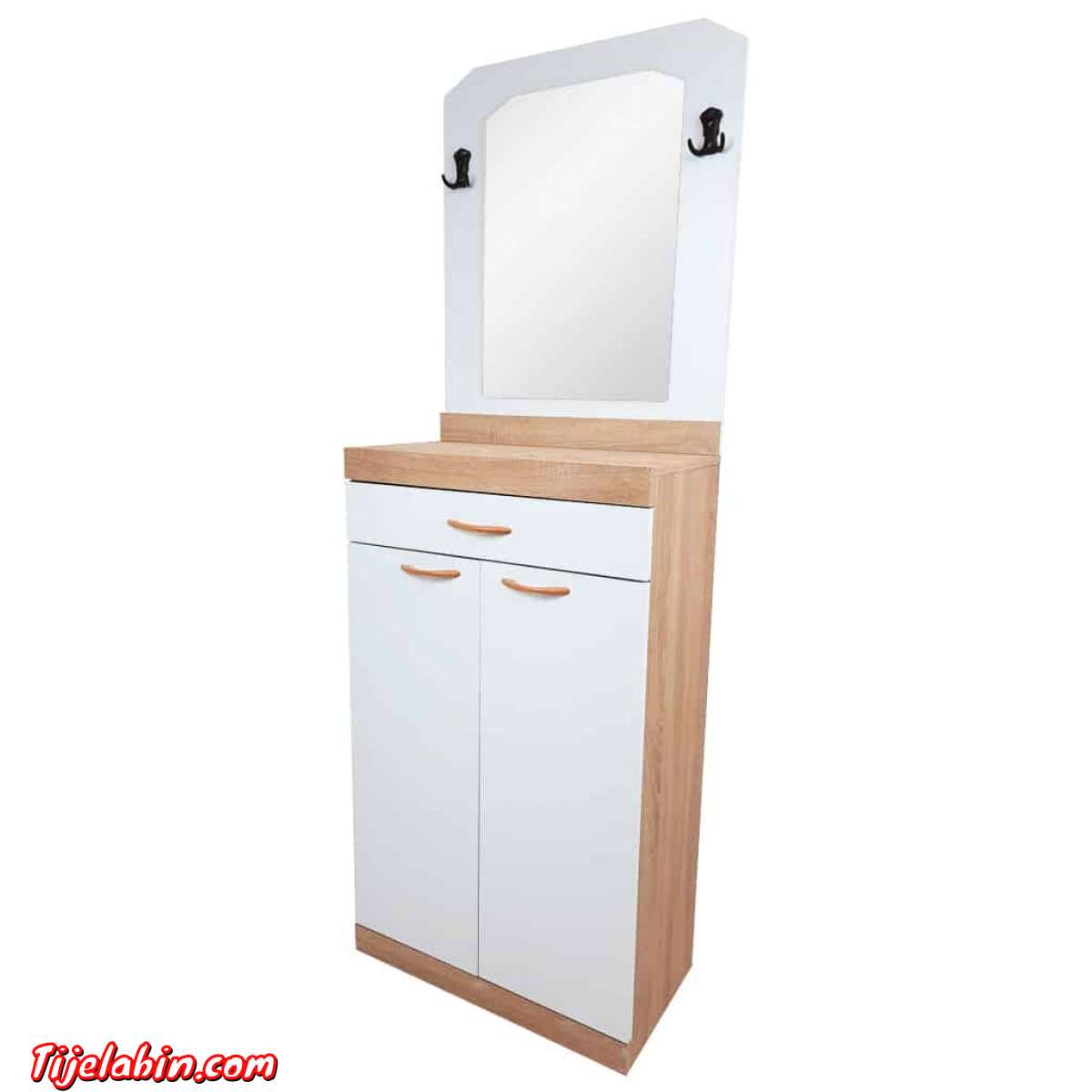 خزانة أحذية بمرآة و حاملة أغراض صغيرة