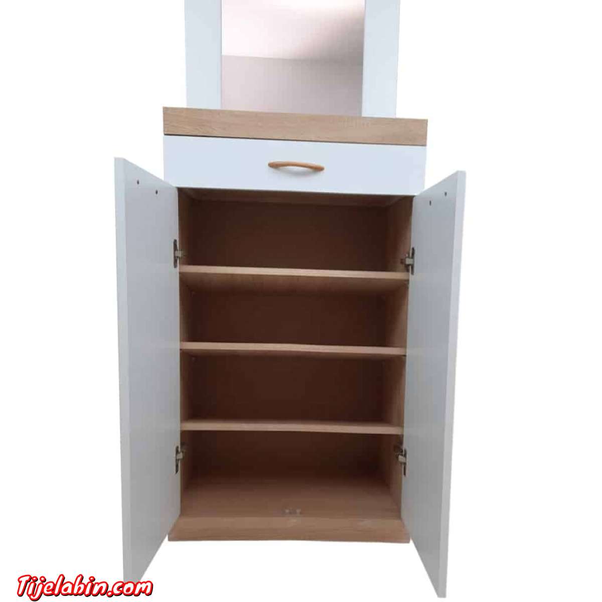 خزانة أحذية بمرآة و حاملة أغراض صغيرة