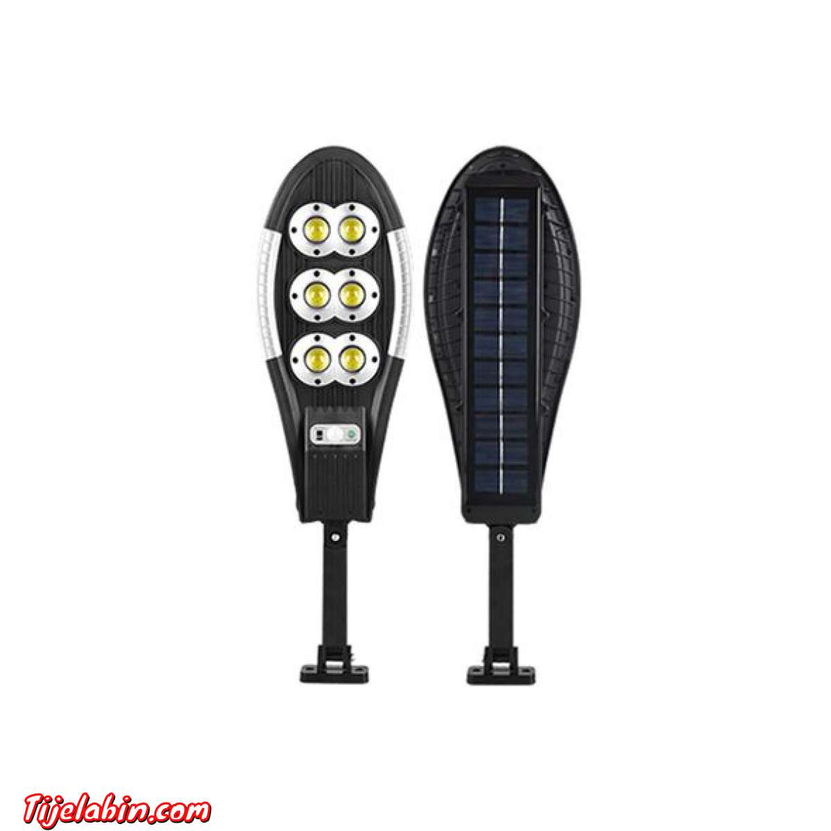 مصباح LED جداري كبير الحجم بمستشعر للحركة مزود بلوحة شمسية