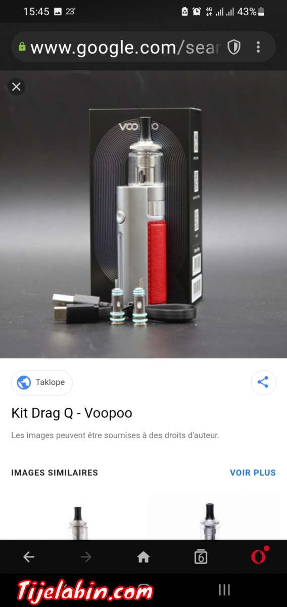 cigarette électronique voopoo DRAG Q