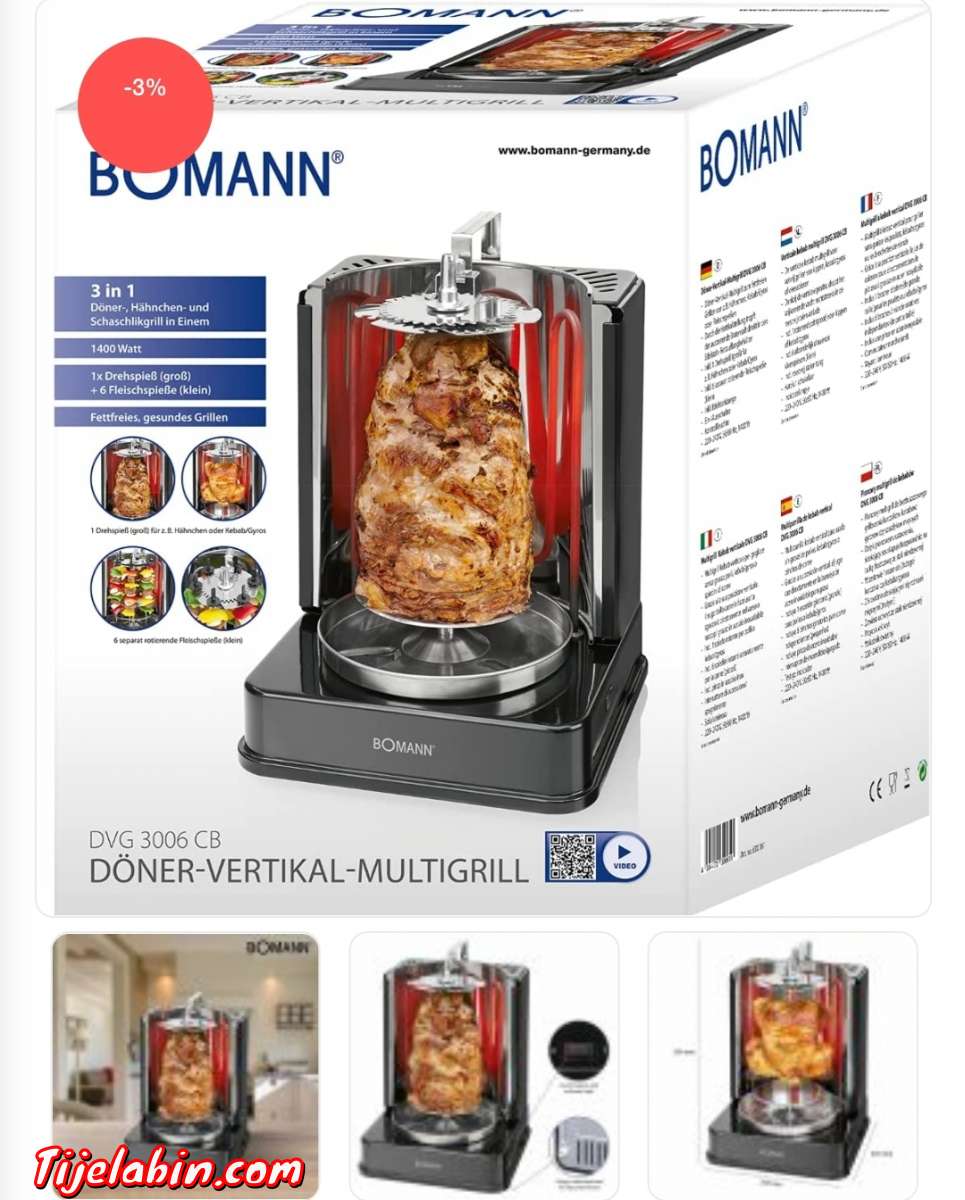 Machine à Gril Kebab MultiGrill 3en1