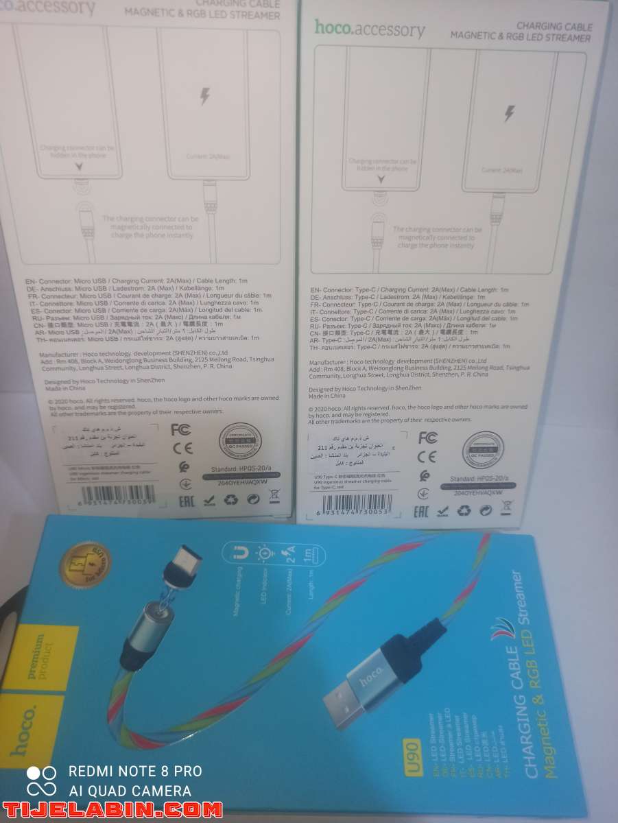 كابل الشجن الأصلي المضيء و السريع في الشحن