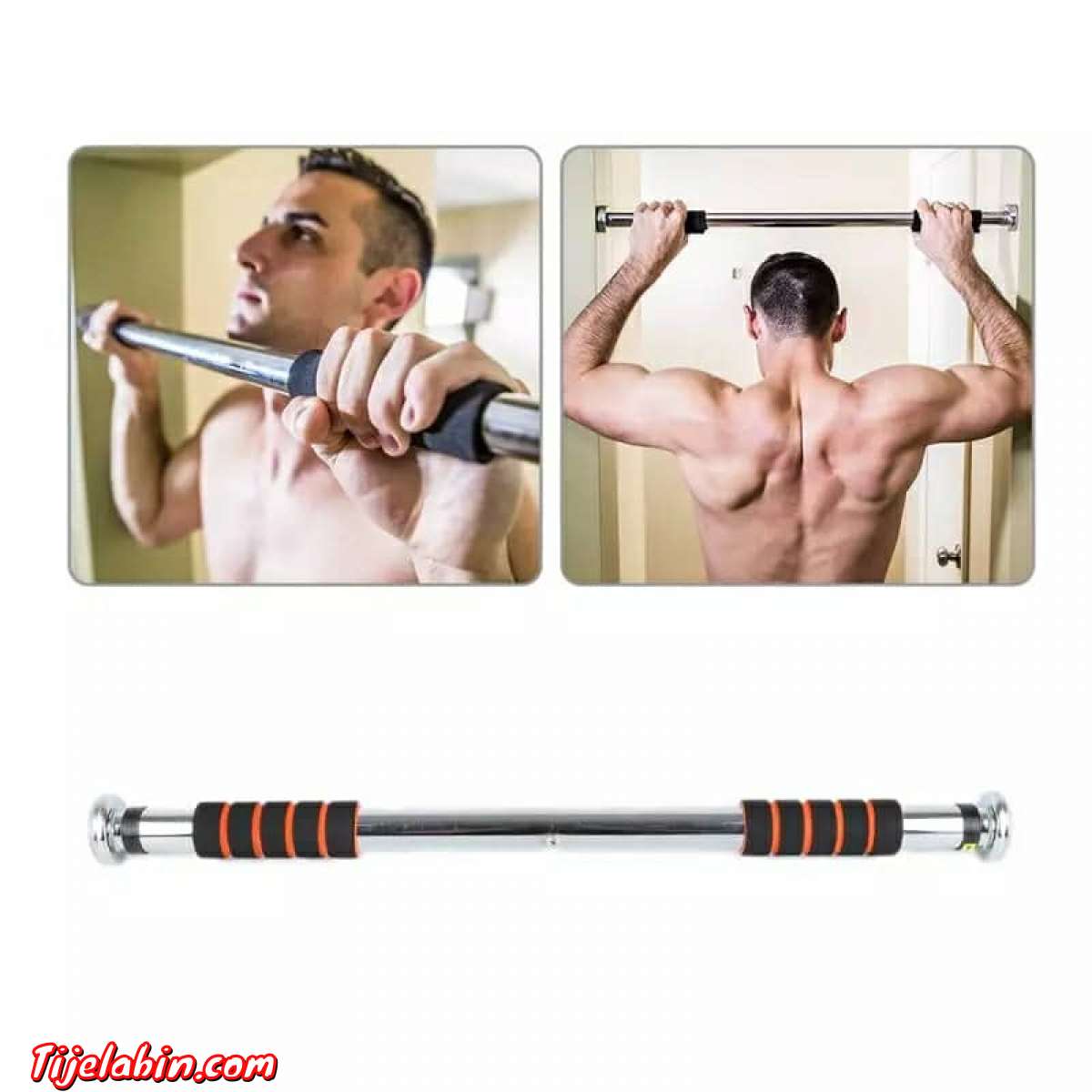 Barre Fixe permanente de porte réglable-Exercice a domicile