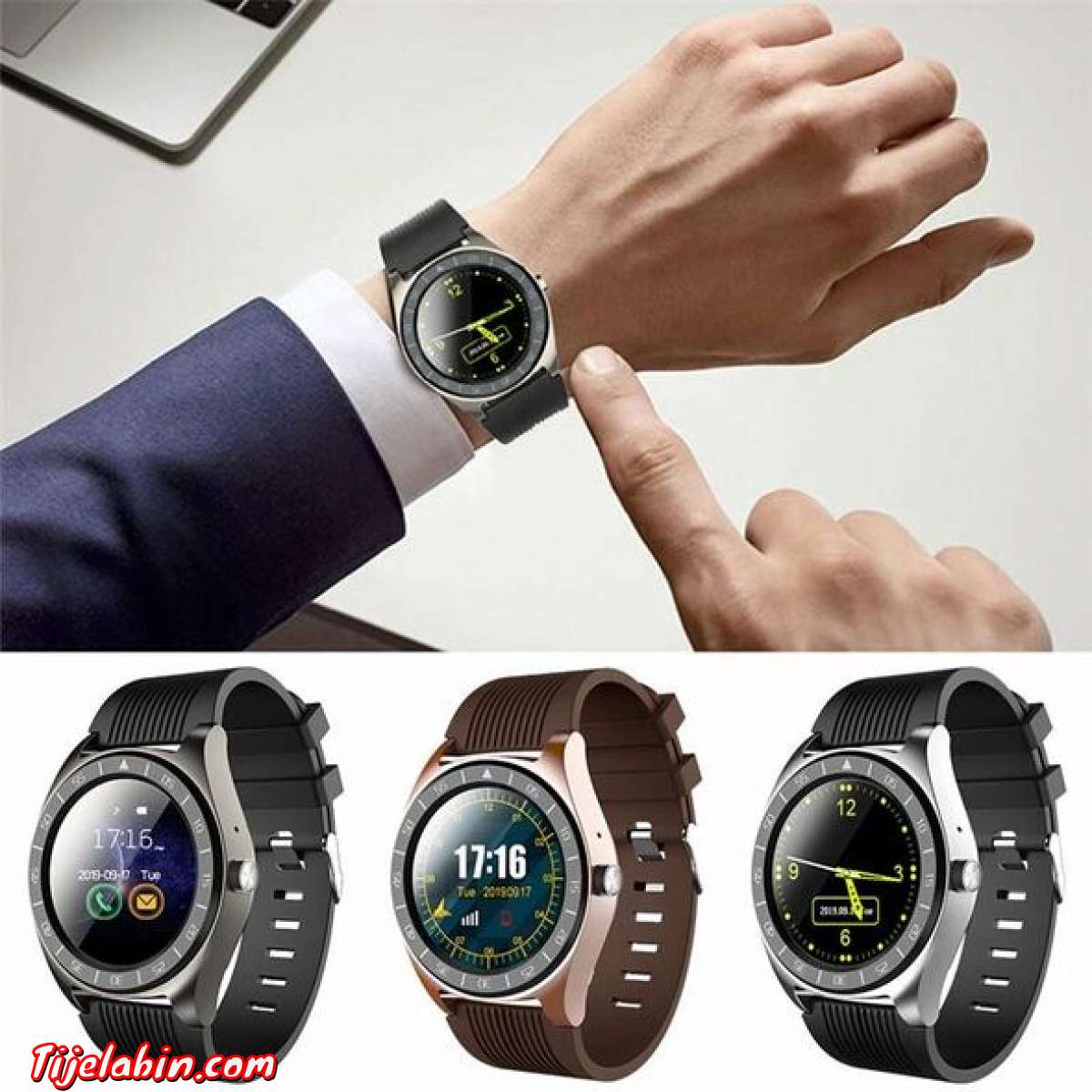 ساعة ذكية بشريحة و كارت و كاميرا مع خاصية حساب نبضات القلب s