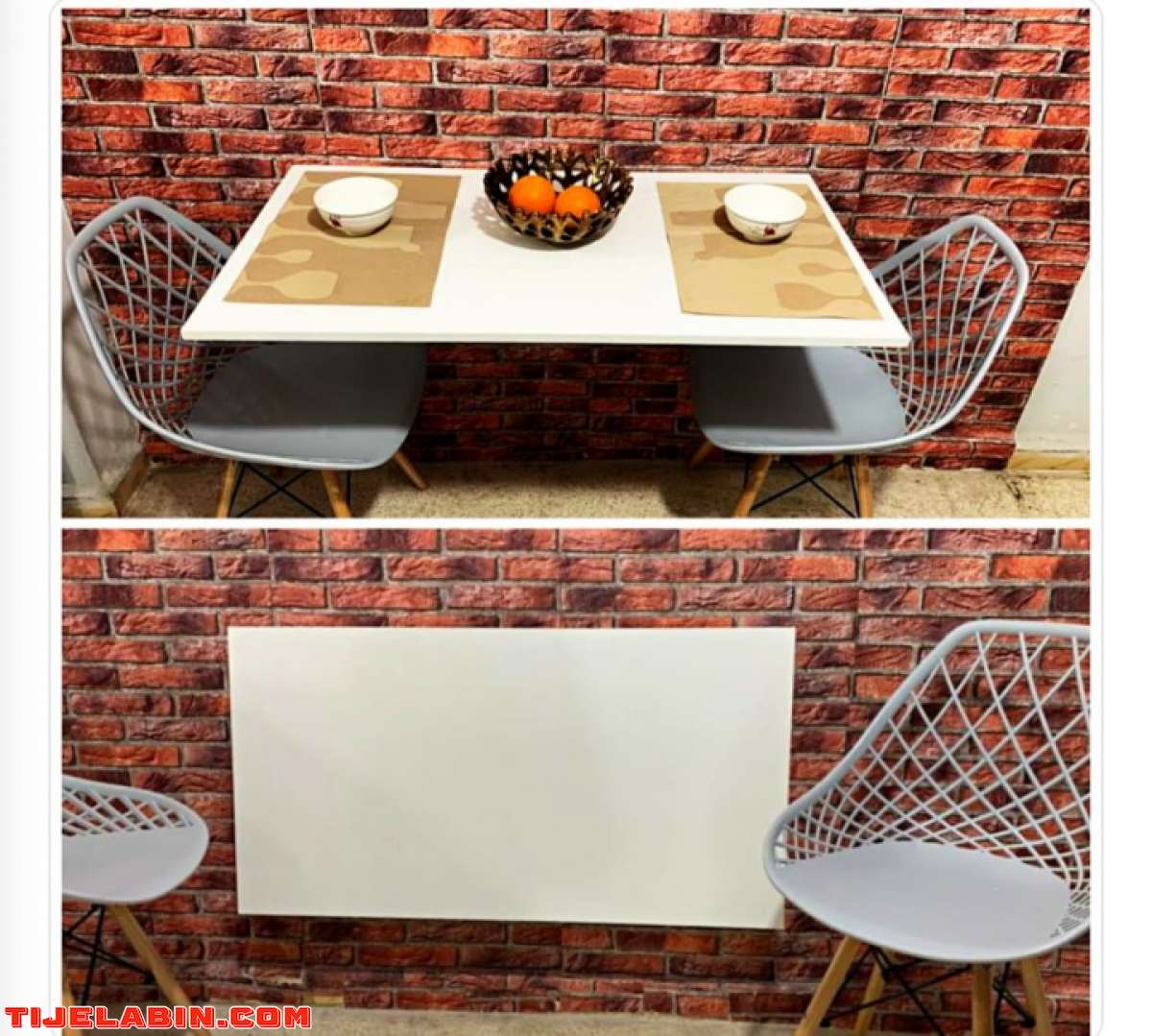 طاولة أكل حائطية مثالية للمساحات الضيقة