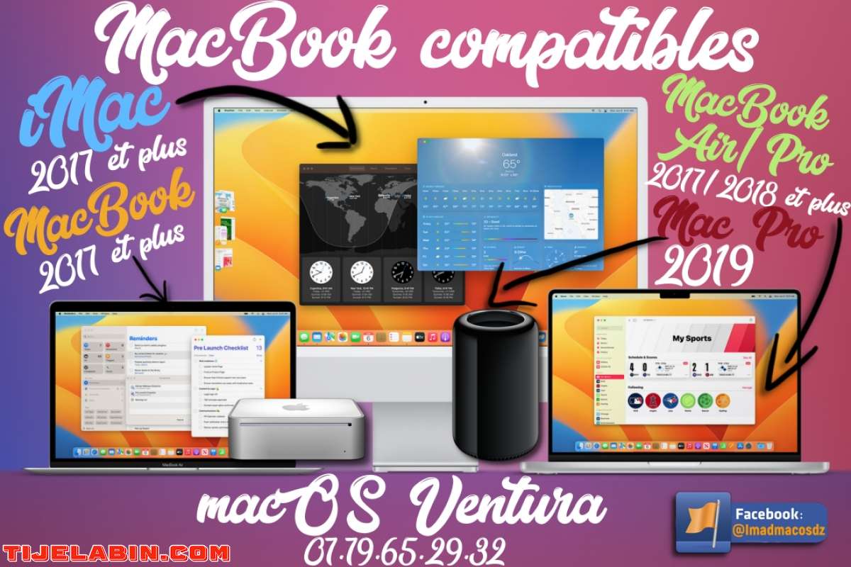 macOS Ventura Systéme Bootable sur clé USB 32GB + 170 Logiciels Professionnel Bonus