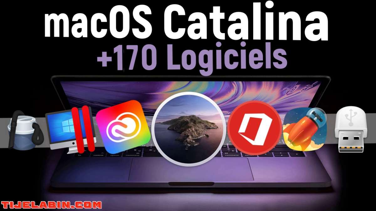 Systéme macOS Catalina Bootable sur clé USB 32GB + 170 Logiciels Professionnel Bonus