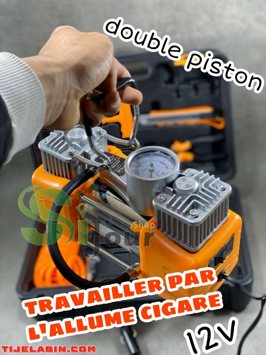Compresseur gonfleur ORCA double piston + valise + accessoi