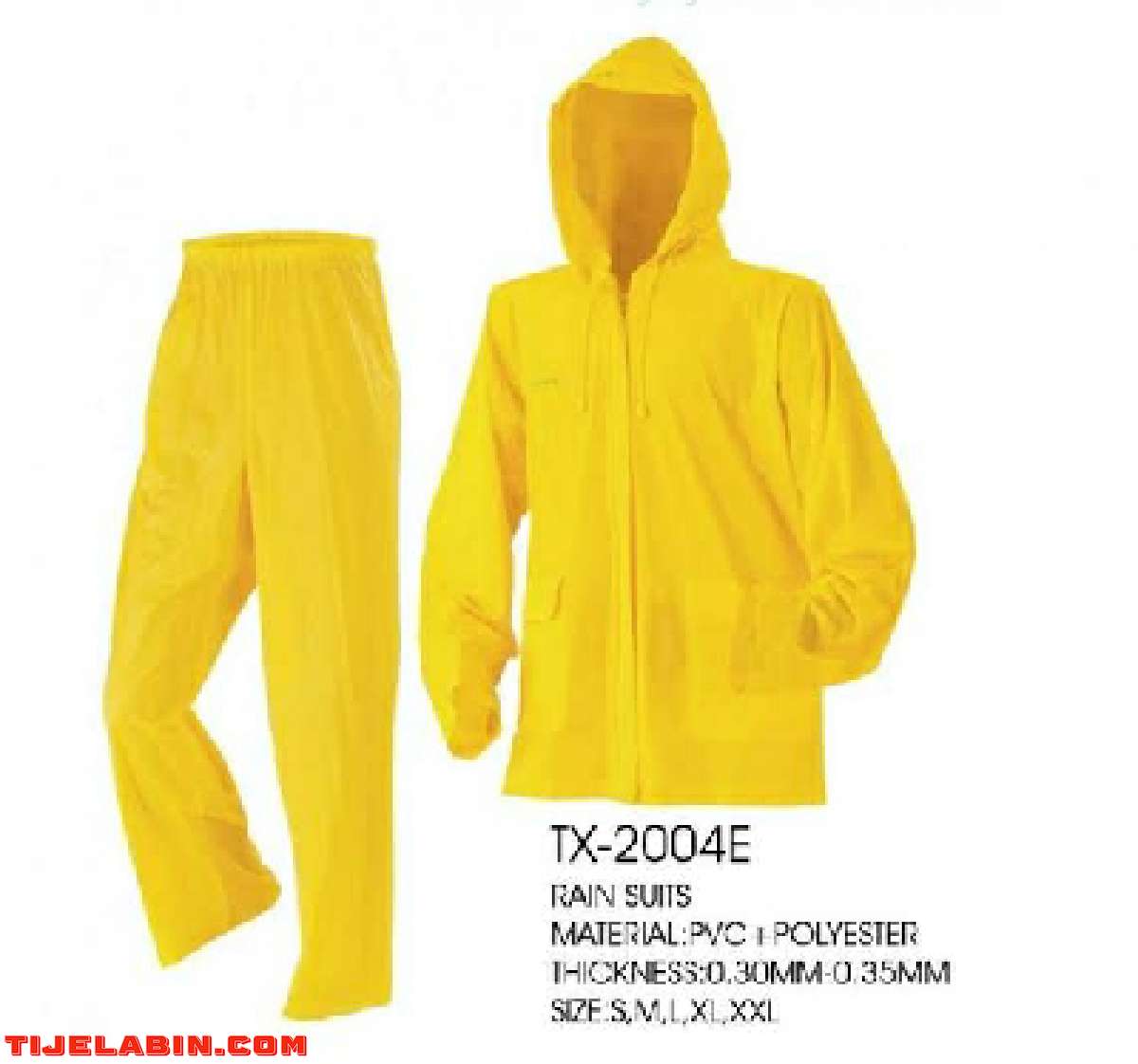 بذلة واقية من المطر لون اصفر