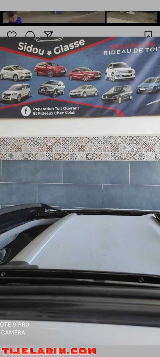 réparation toit ouvrant et rideaux chez sidou Glace