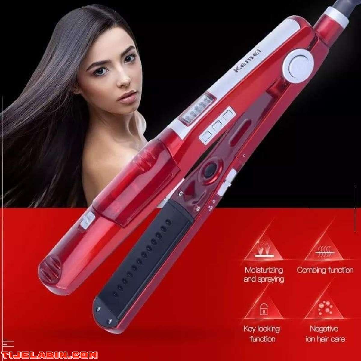 Lisseur a vapeur kemei