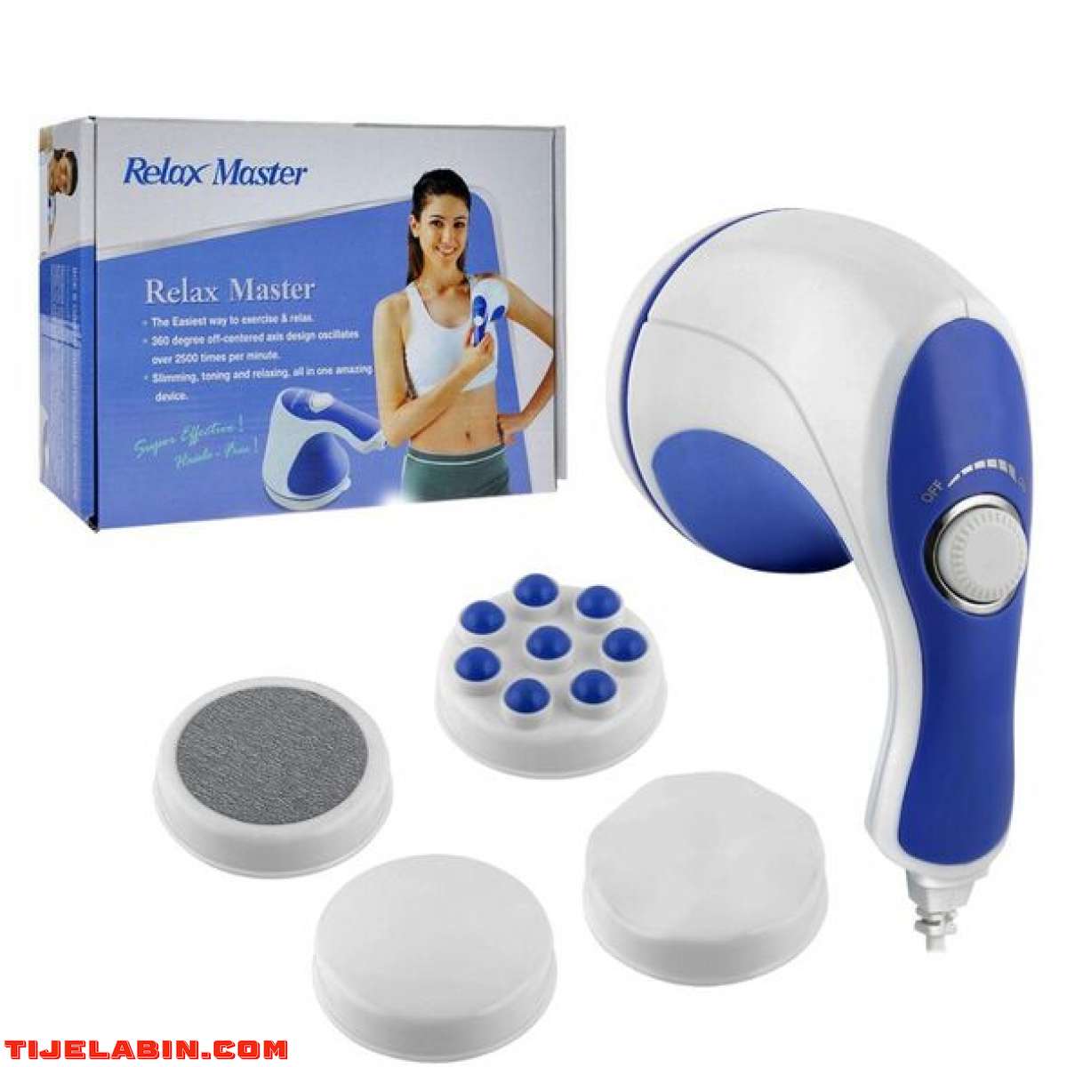 جهاز تدليك الجسم Relax & Spin Tone مزود بأربعة رؤوس تدليك لك