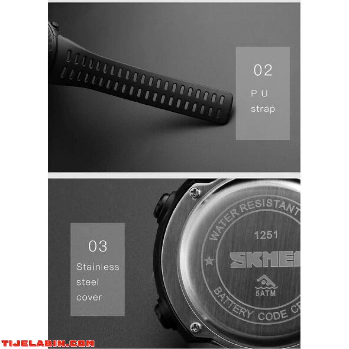 ساعة رجالية بتصميم رياضي مقاوم للماء و حزام قوي لمظهر أنيق