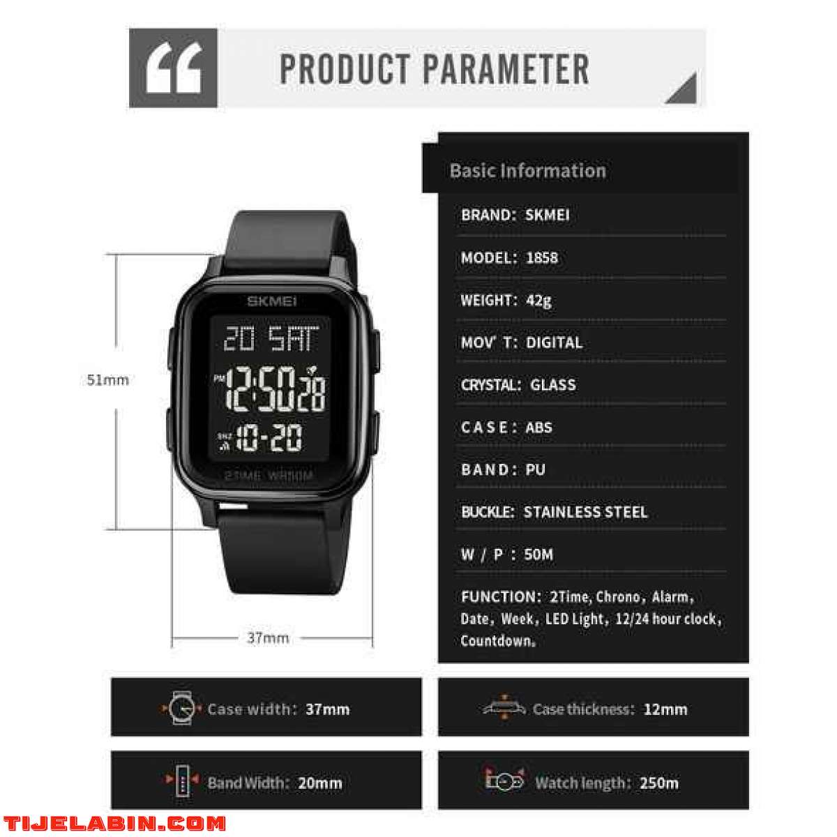 ساعة رجالية بتصميم رياضي