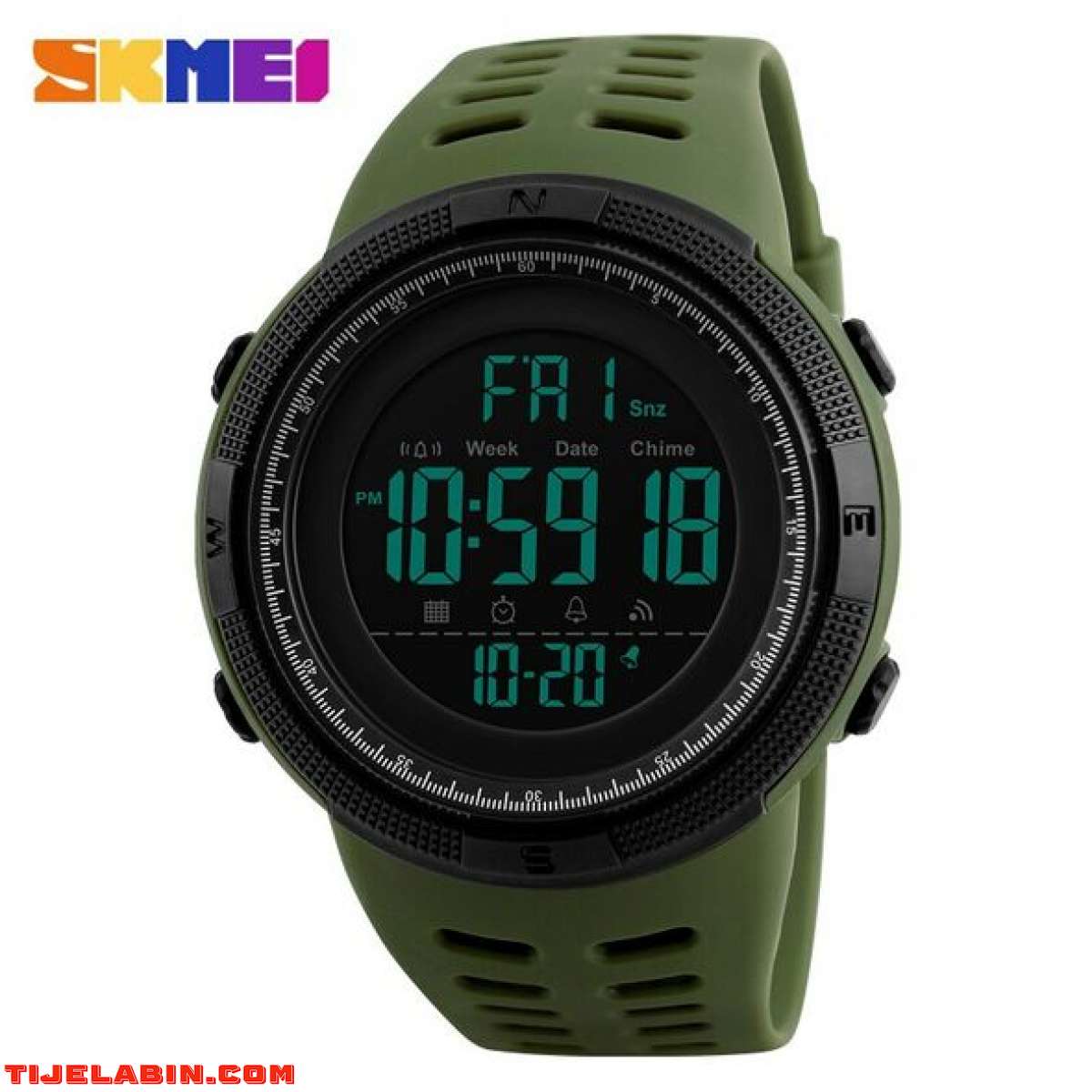 ساعة رجالية بتصميم رياضي مقاوم للماء و حزام قوي لمظهر أنيق