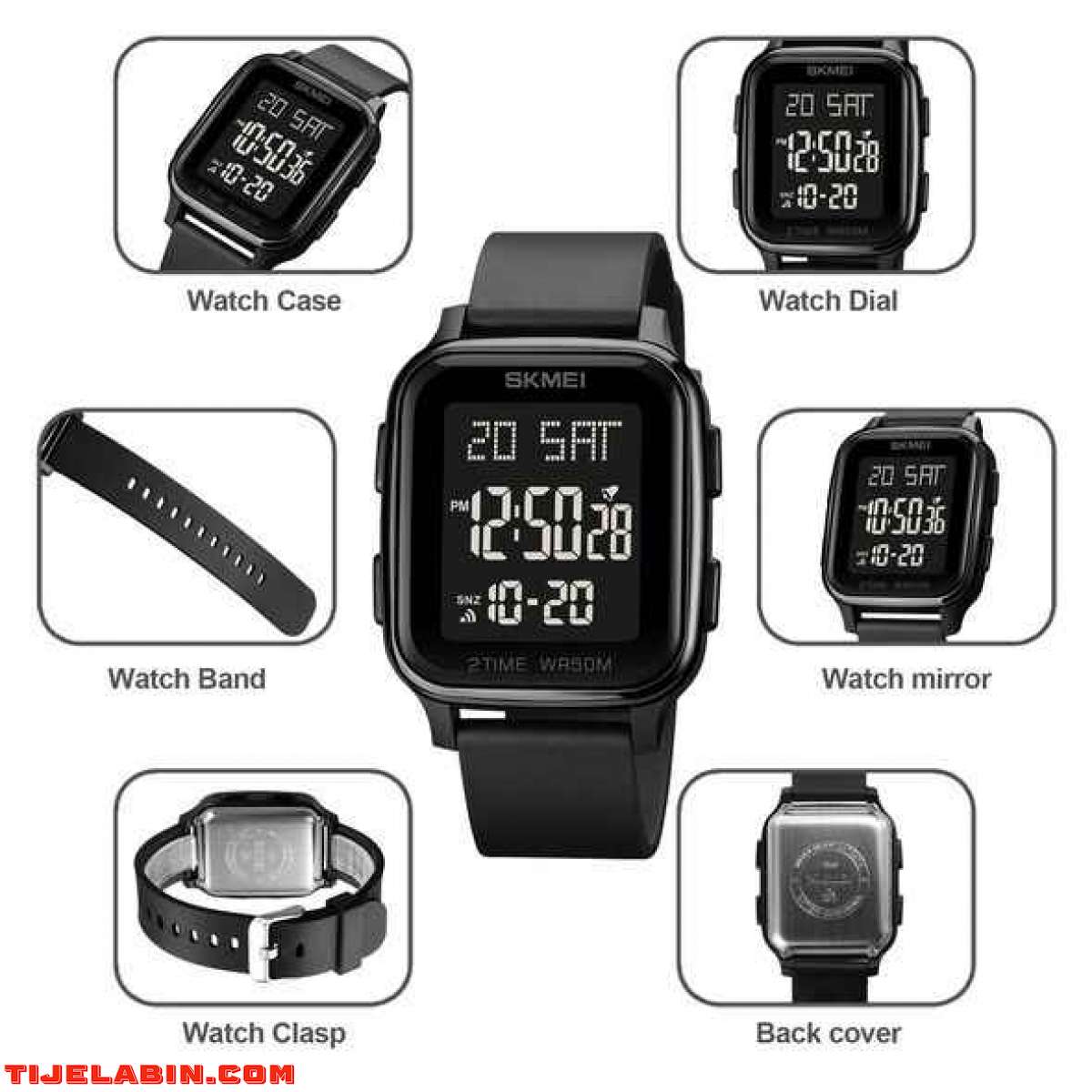 ساعة رجالية بتصميم رياضي