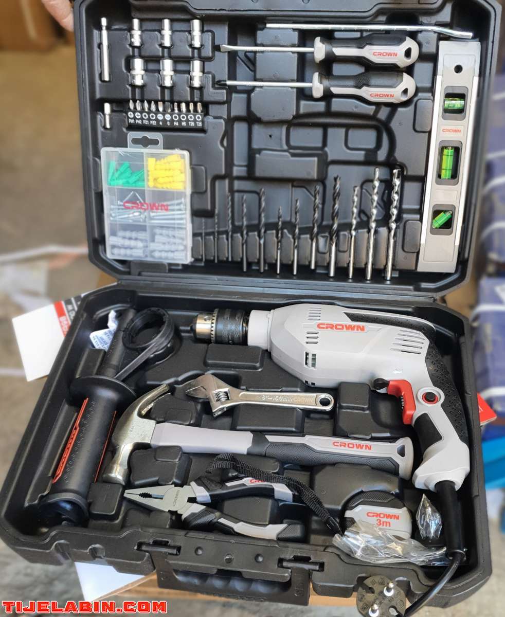 علية متينة فيها كالم لواحق ومعدات العمل Perceuse 600w 98pc