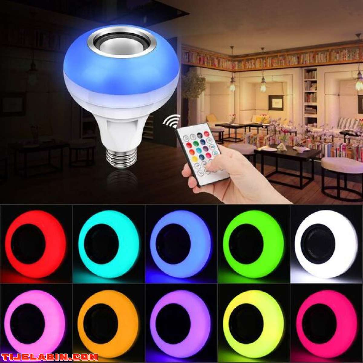 مصباح LED متعدد الألوان مدمج بمكبر الصوت Lampe de Musique LE