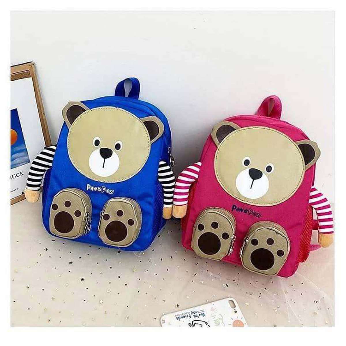 حقيبة ضهر على شكل دب