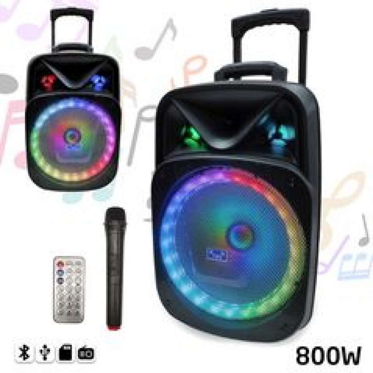 مكبر صوت لاسلكي بتقنية البلوتوث مع جهاز تحكم عن بعد بدقة صوت