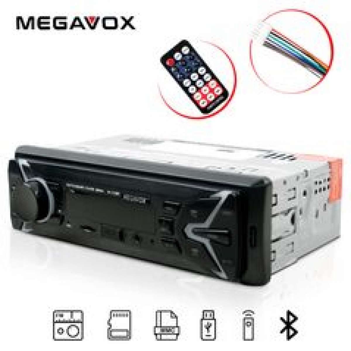 راديو السيارة بتقنية الاتصال عبر البلوتوث بالجوال ومنفذ MICU