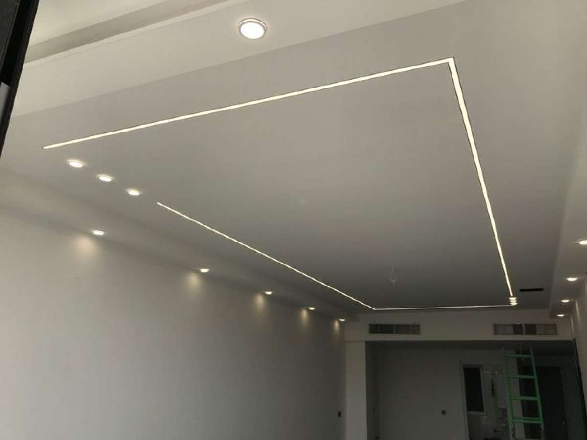 dcoration placo platre et peinture led profil