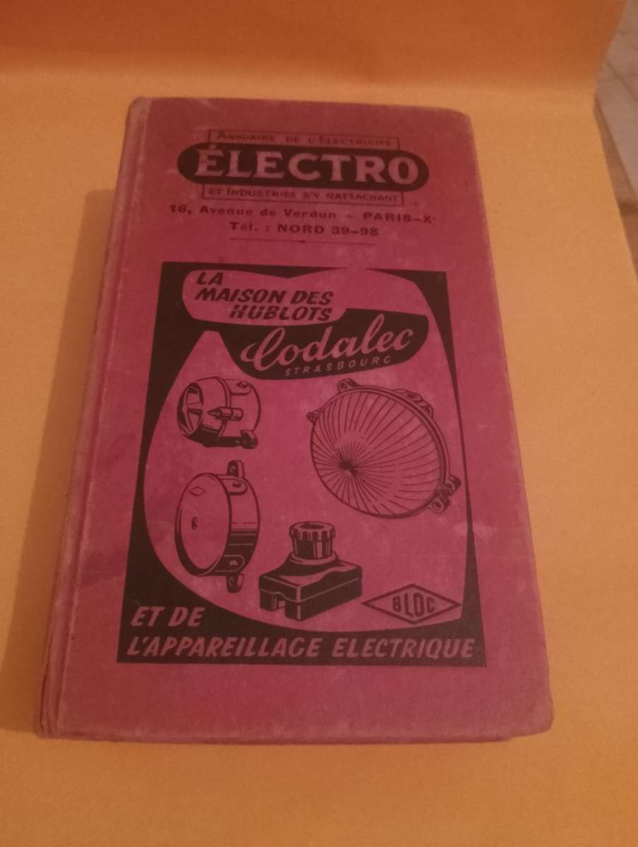ancien annuaire electrique
