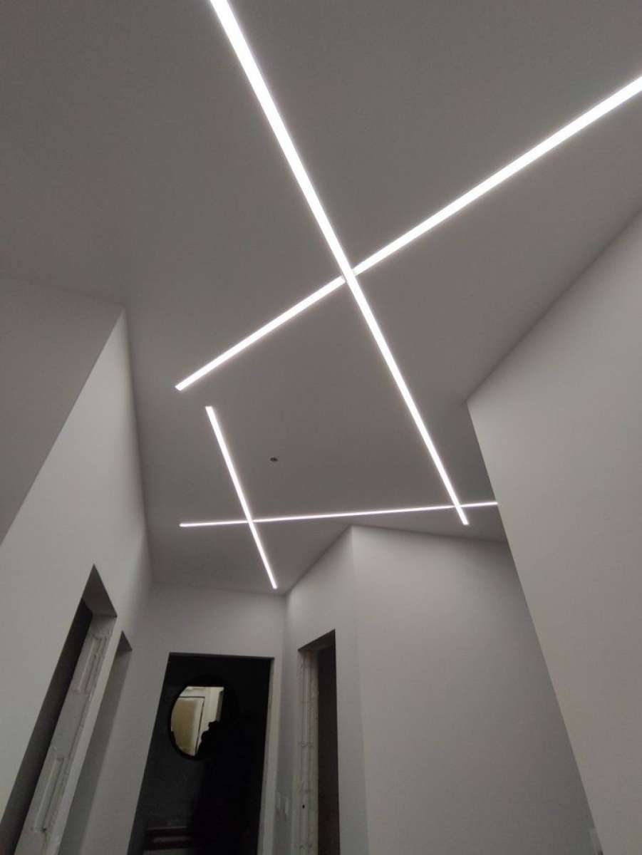 dcoration placo platre et peinture led profil
