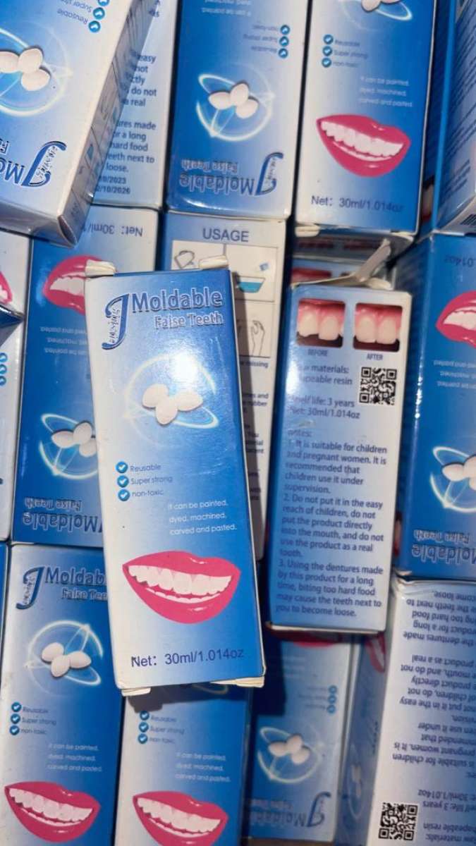 عجينة الاسنان لتعويض الاسنان المتساقطة و المنكسرة