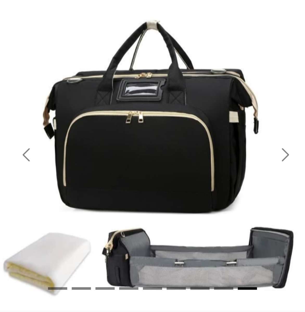 Cabas landau pliable Portable grande capacit pour bb  Noir