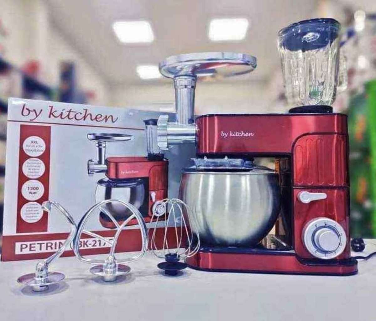 عجان وخلاط إحترافي 3في1 من By Kitchen لتحضير العجائن ومختلف