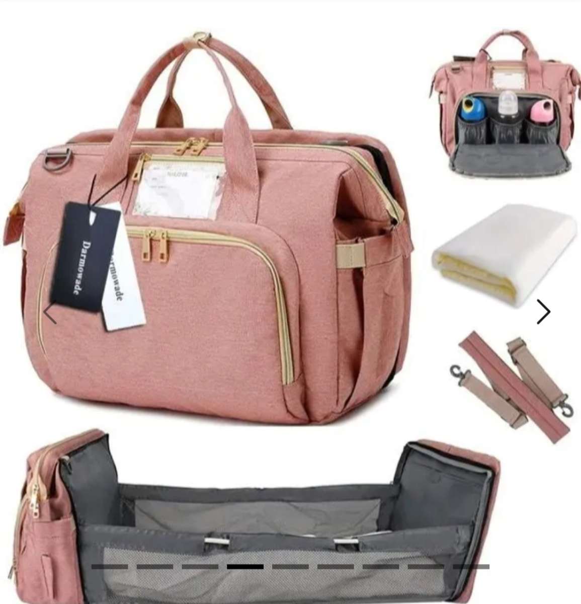 Cabas landau pliable Portable grande capacit pour bb  Noir