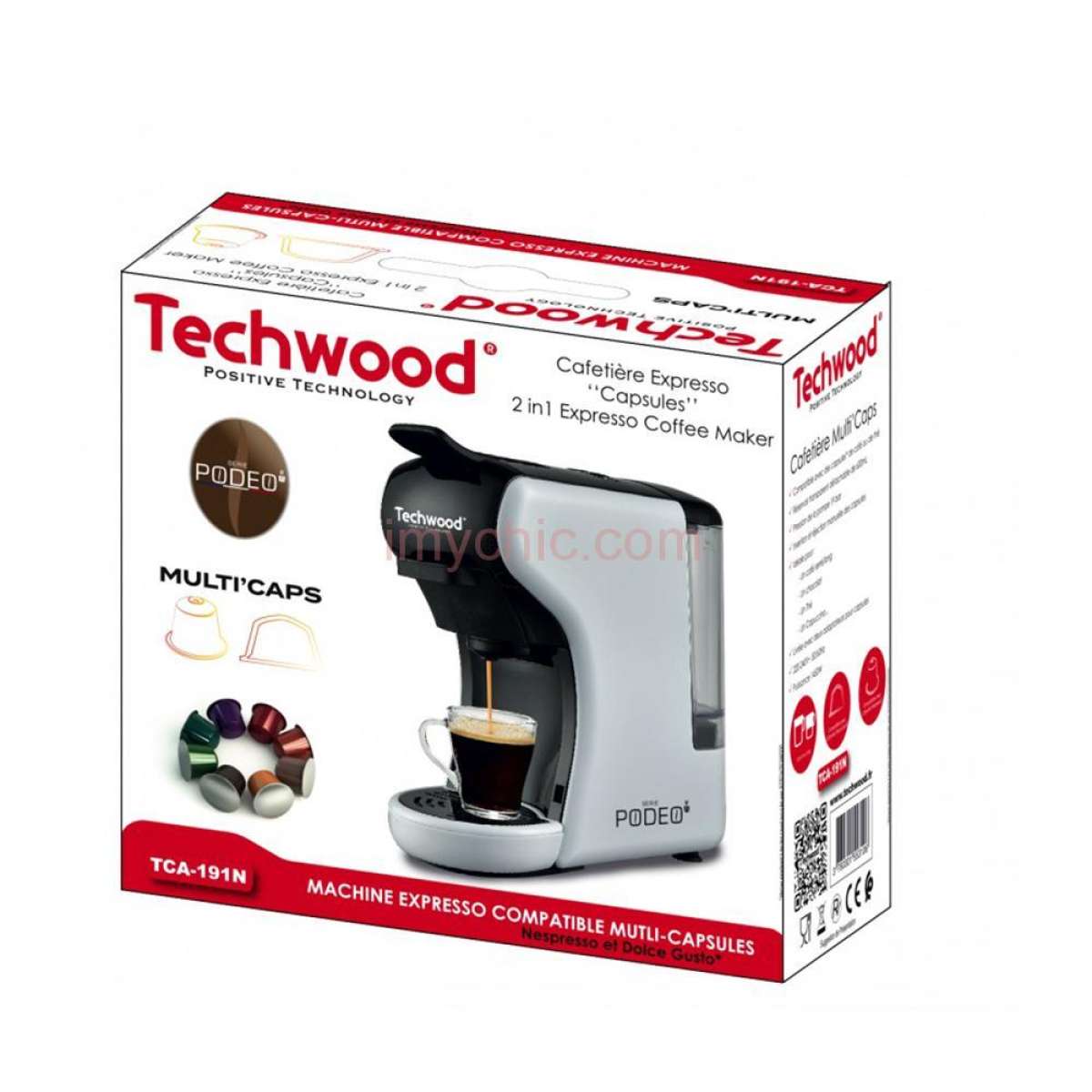 Cafetire MultiCapsules 19Bar Techwood TCA191N