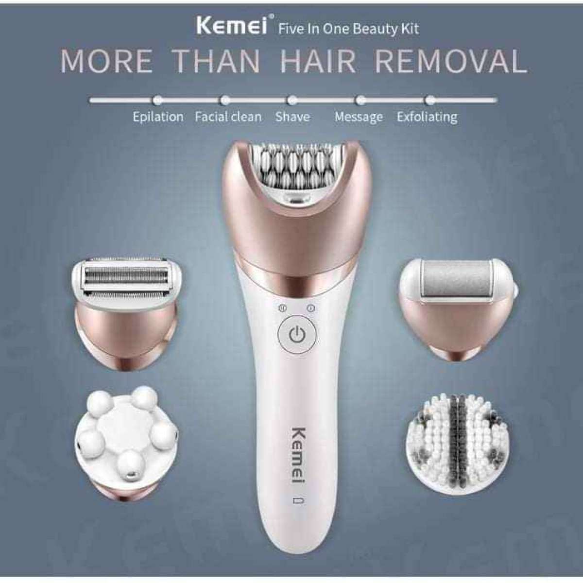 ماكينة إزالة الشعر تنظيف الوجه من الرؤوس السوداء kemei 8001