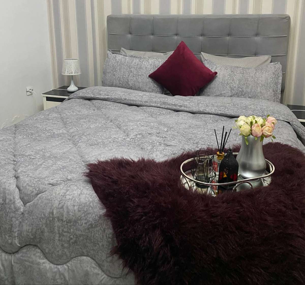 Parure de Couette deux places 6 pice