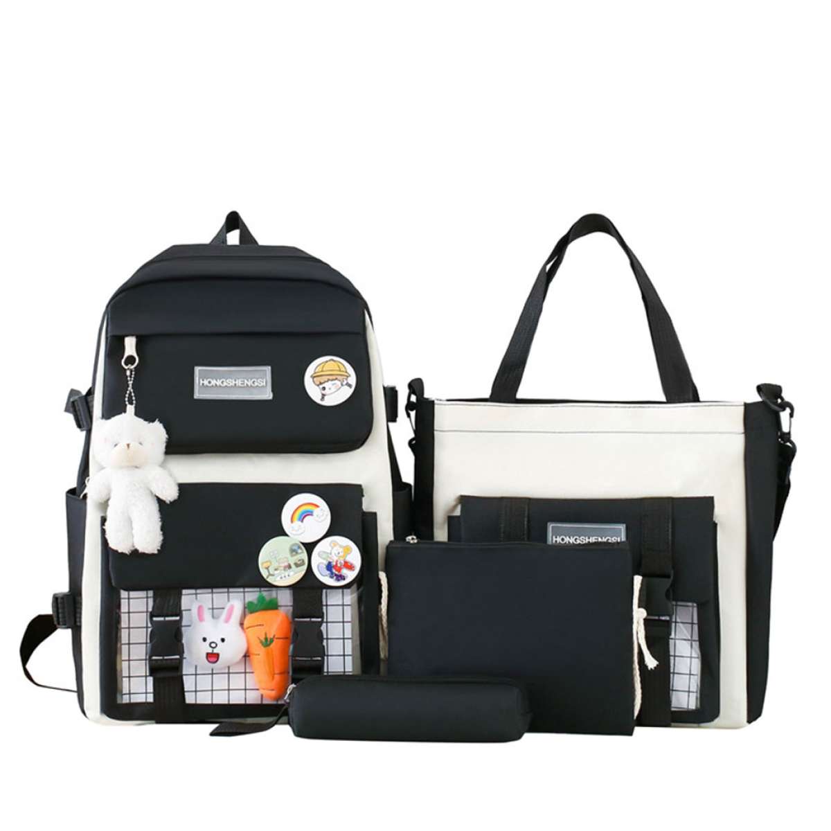 Ensemble Sac  dos Kawaii 4 pices joli sac  dos pour lcole