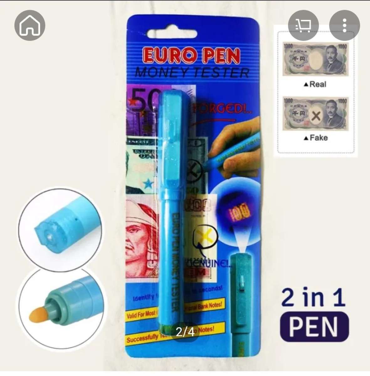 قلم كشف الأوراق المزورة